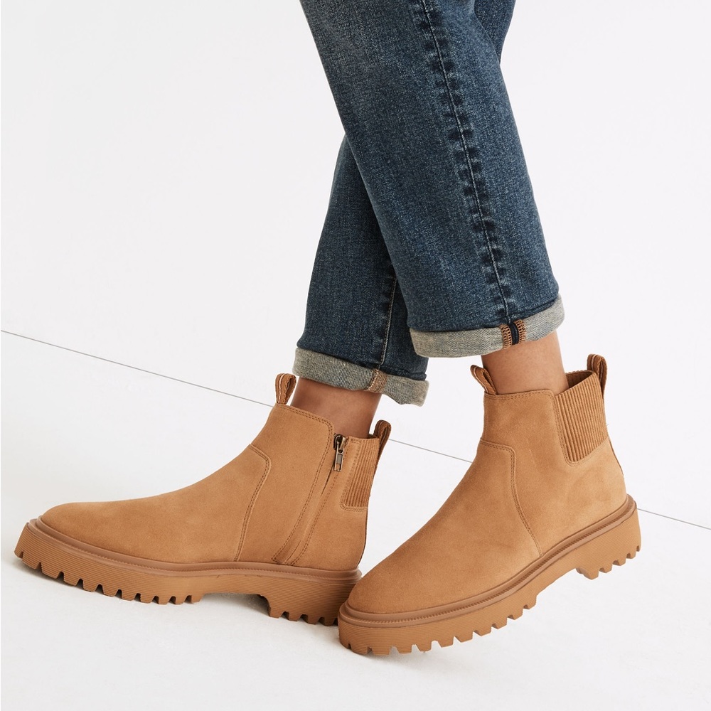 Madewell The Henry Lugsole Boots Suede